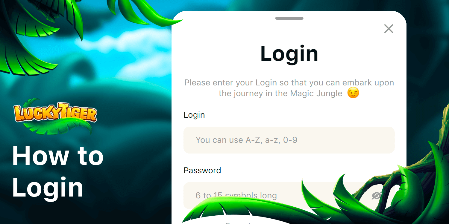 Lucky Tiger Casino Login Process is Simple.