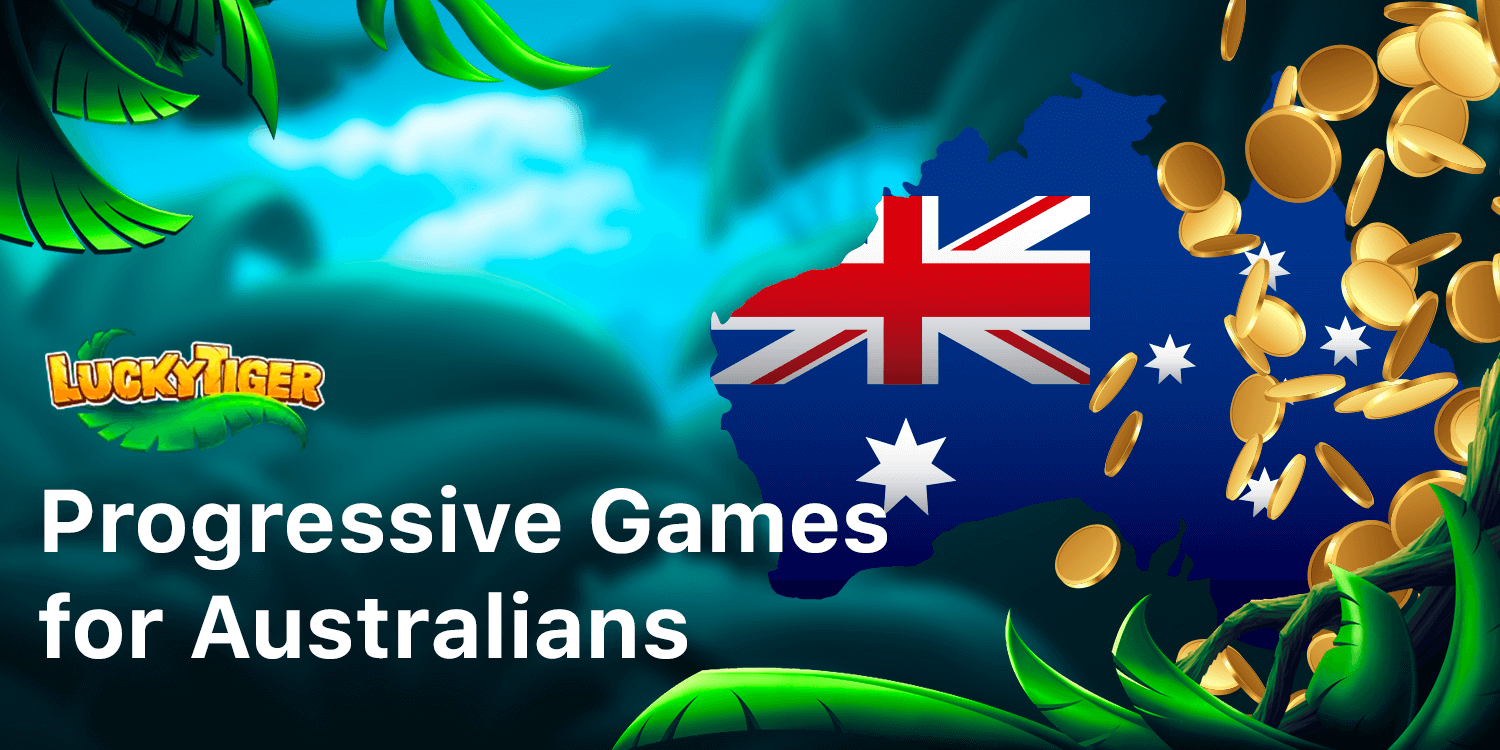 Lucky Tiger Casino offers wide amount of progressive pokies for australian players