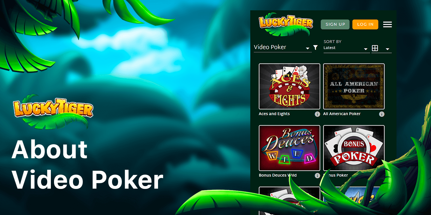 The Casino Provides wide range of video poker pokies: classic, wild and more
