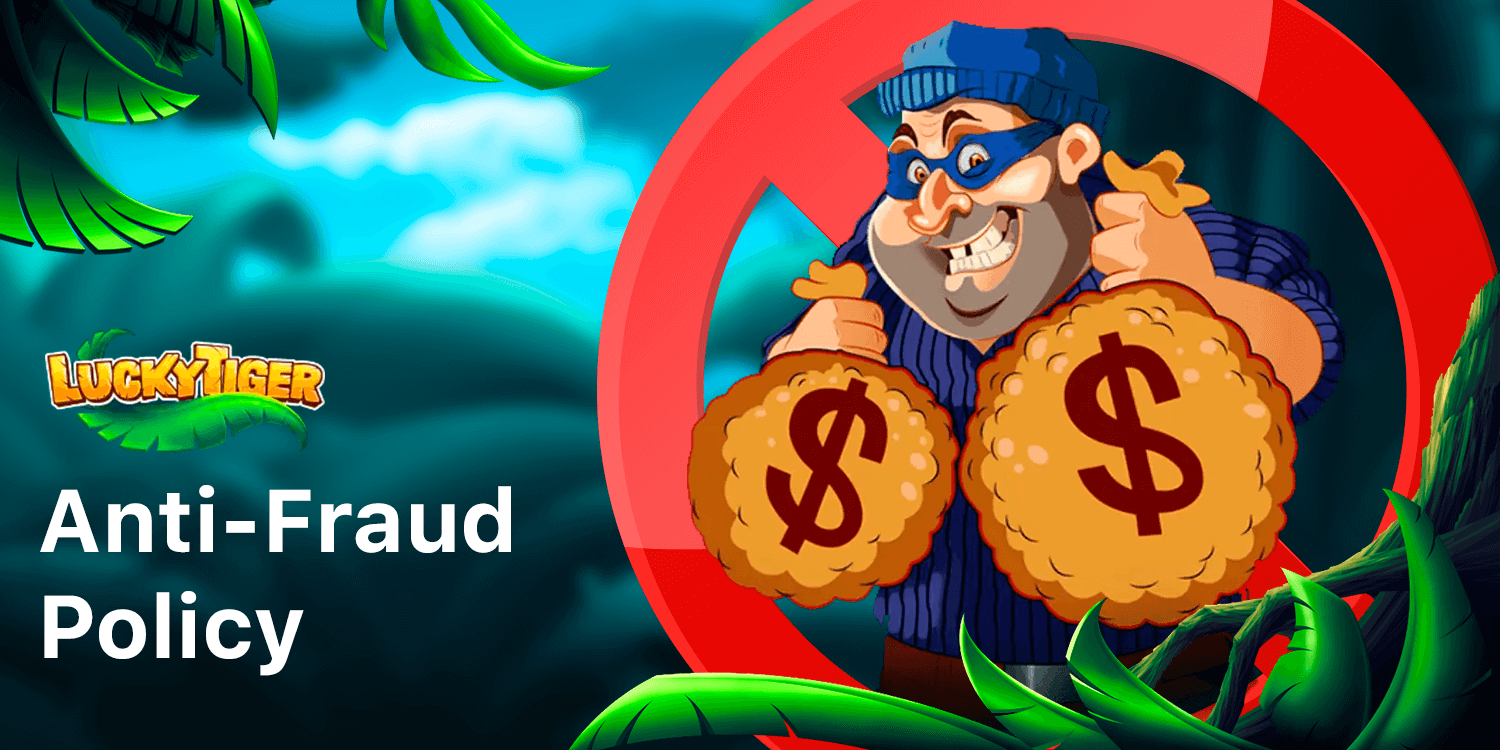 Anti-Fraud Polict at Lucky Tiger Casino complies with international gambling safety standarts